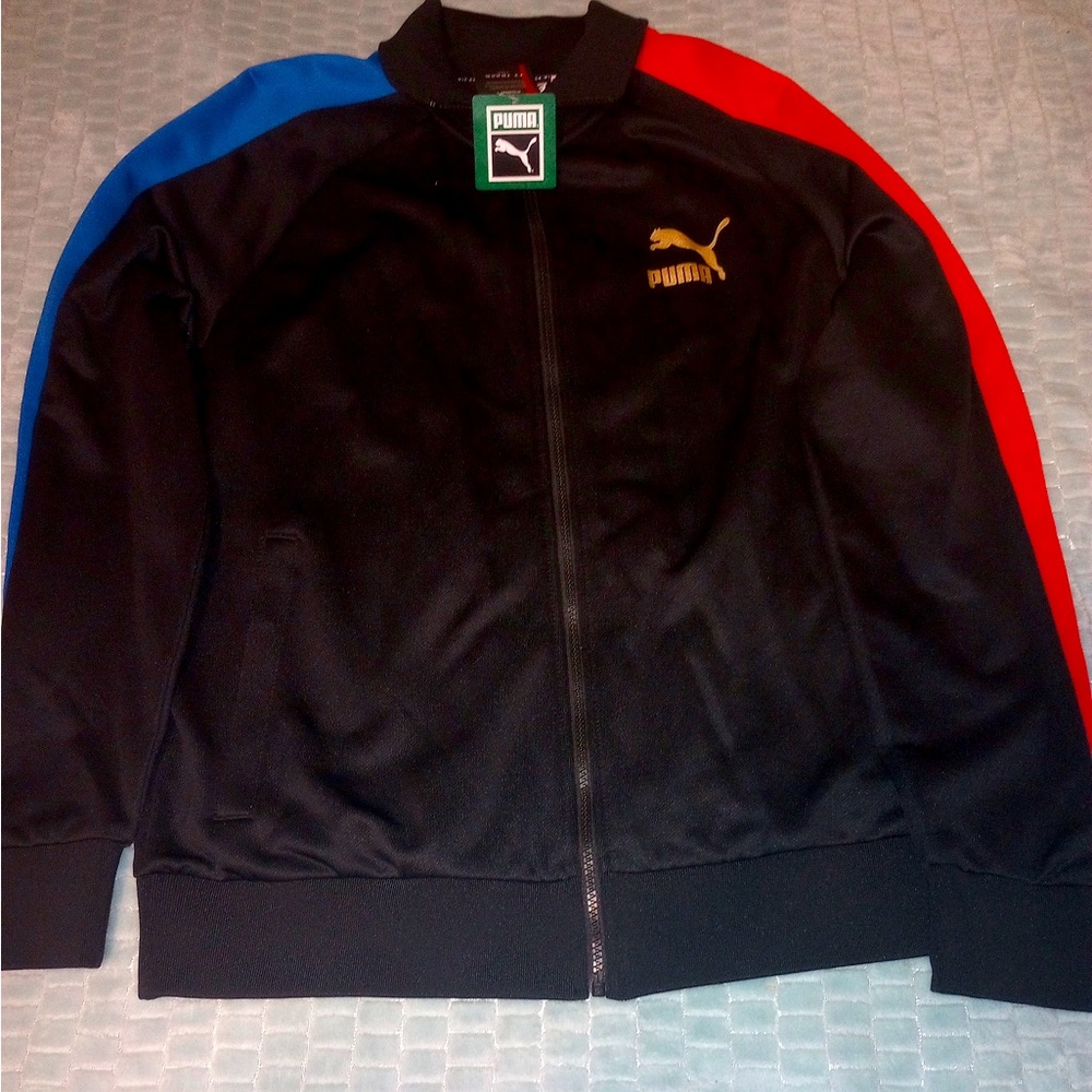 Puma Multicolor Men Athletic Jacket Size L New